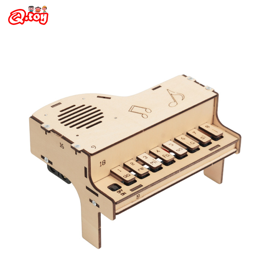 Diy Electronics Kits For Kids - DIY 木製電子ピアノモデルティーンエイジャー科学おもちゃ組み立てパノトロン実験材料キット子供のための教育