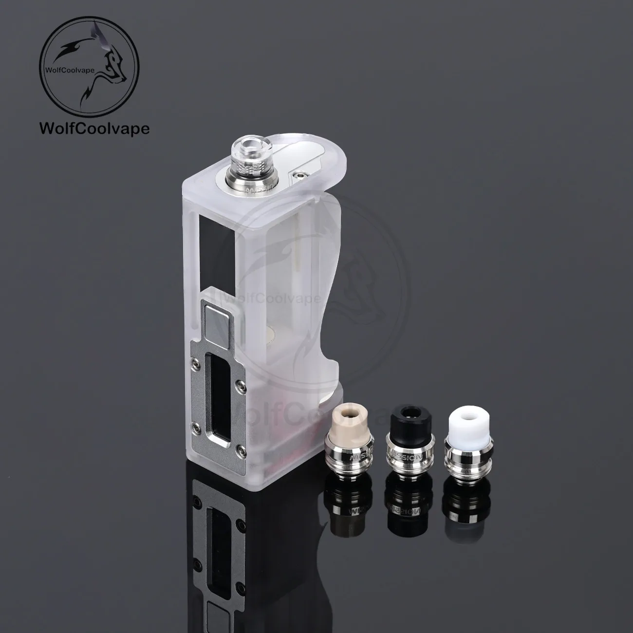 Diy Vape Electronics - Wolfcoolvape Mission TIPS V2スタイルBBドリップチップセット（Boro Billet Box