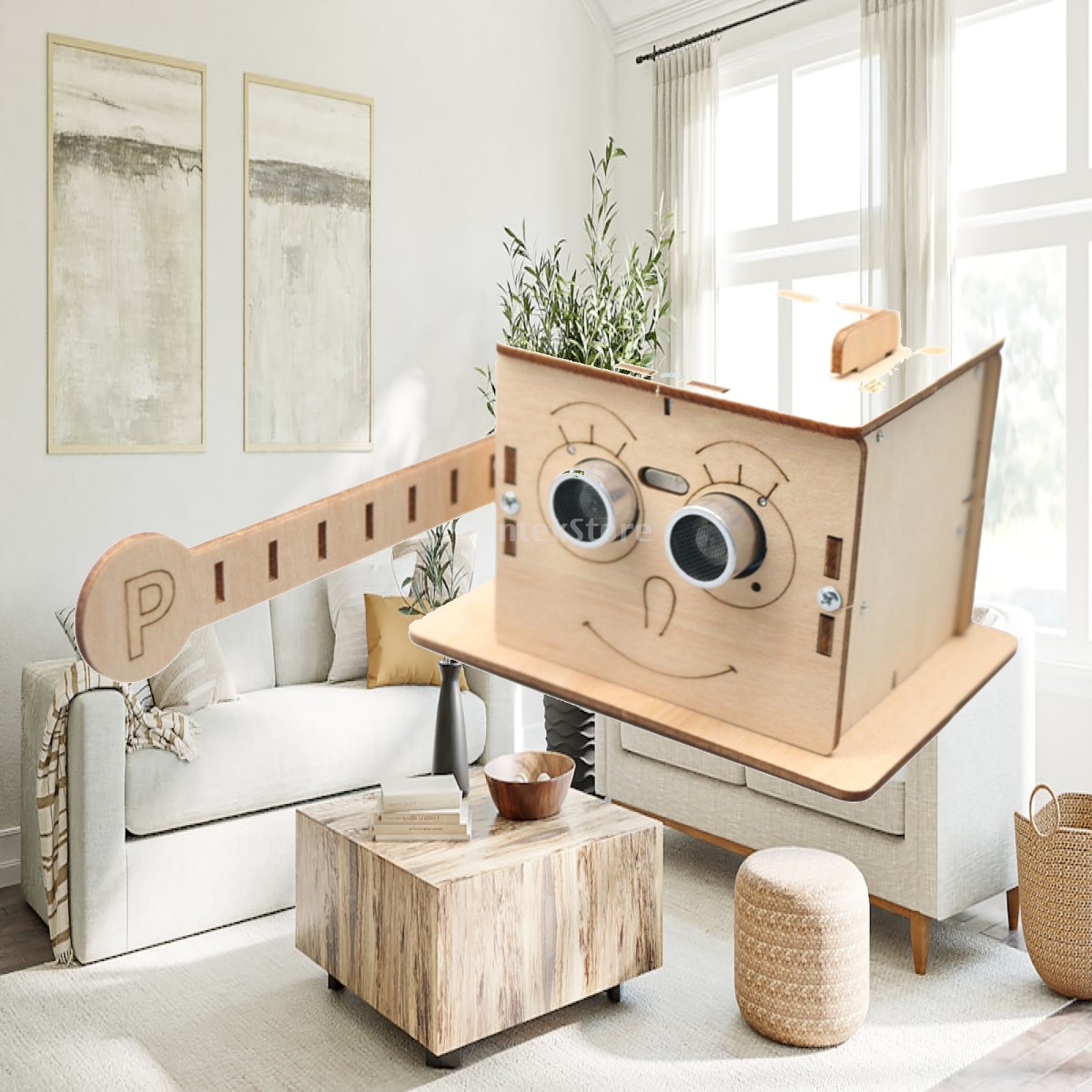 Diy Electronics Kits For Kids - 木製おもちゃキット スマートバリアゲート組み立てキット 電子工学教材 子供用 誕生日プレゼント