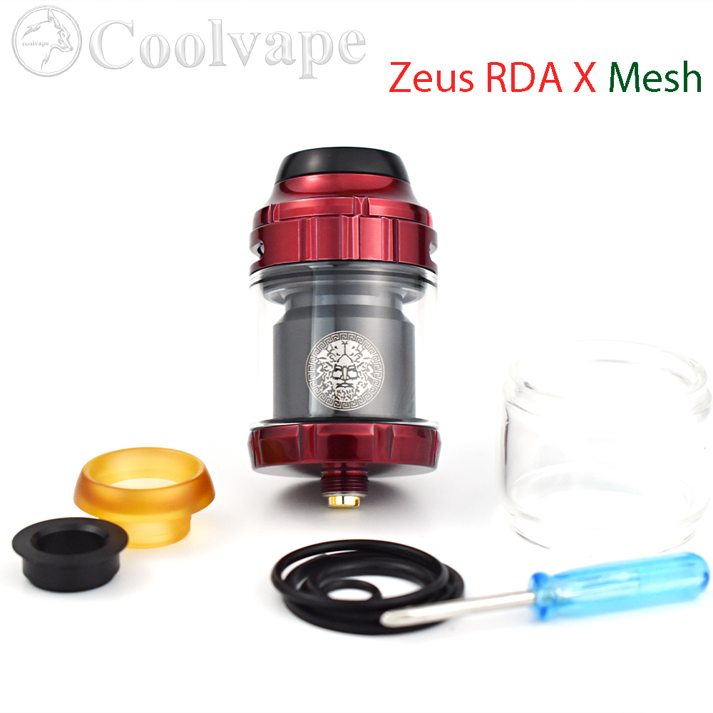 Zeus RTA アトマイザー 25mm メッシュスタイルデ - Diy Vape Electronics のレビューと価格