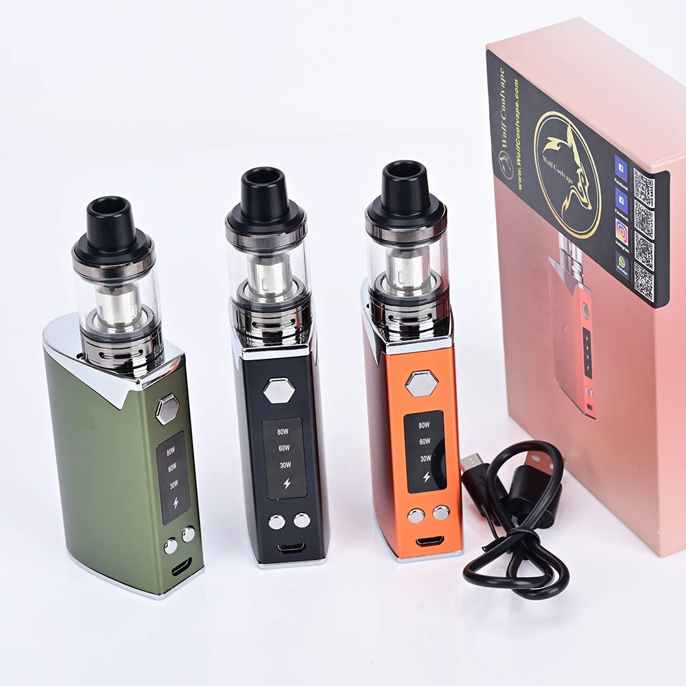 Wolfcoolvape 80W 電子タバコスターターキット - Diy Vape Electronics のレビューと価格