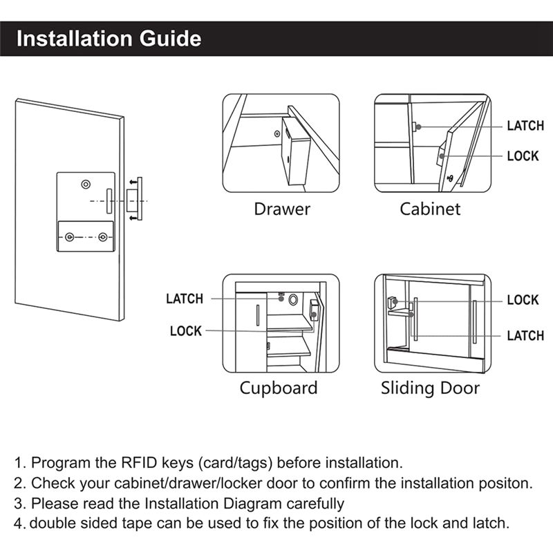 A98Z RFID 電子キャビネットロック電子ダークロック  - Diy Electronics Cabinet のレビューと価格