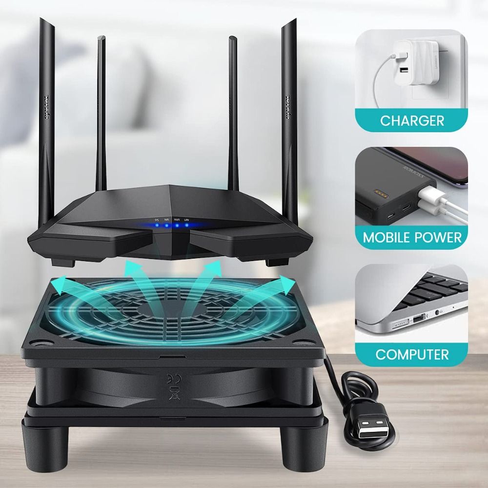 USB給電式電子冷却ファン デュアルファン DIYコンピュー - Diy Electronics Cabinet のレビューと価格