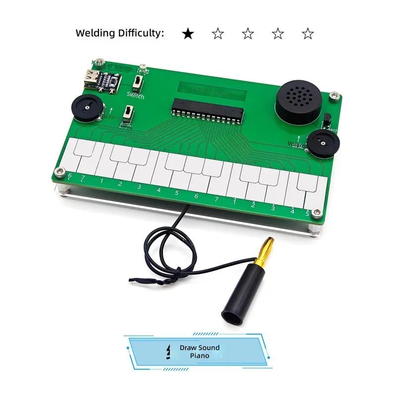 ピアノの描画、電子楽器、DIY製作、コース設計、課題、溶接練 - Diy Electronics Course のレビューと価格