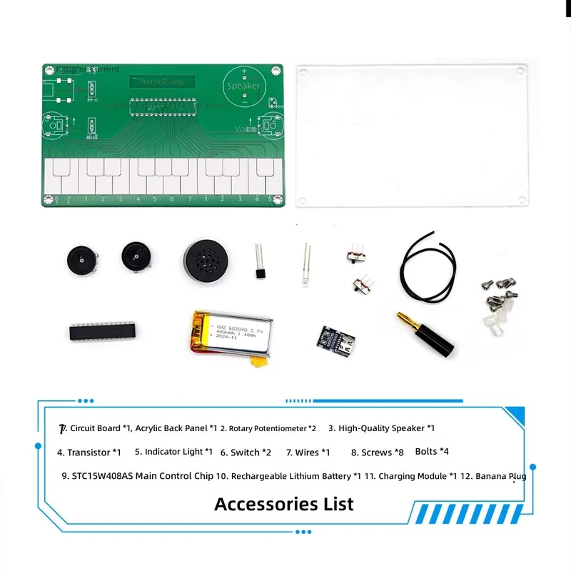 ピアノの描画、電子楽器、DIY製作、コース設計、課題、溶接練 - Diy Electronics Course のレビューと価格