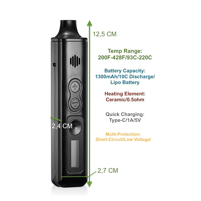 Fanix taurus-乾いた草のための電子タバコ,セラミ - Diy Vape Electronics のレビューと価格