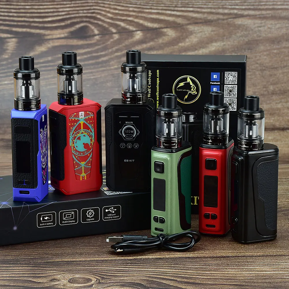 Wolfcoolvape の 120W 電子タバコ気化器ペン - Diy Vape Electronics のレビューと価格
